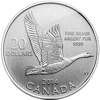 2014 $20 1/4oz Silver Coin Series - GOOSE - Click Image to Close